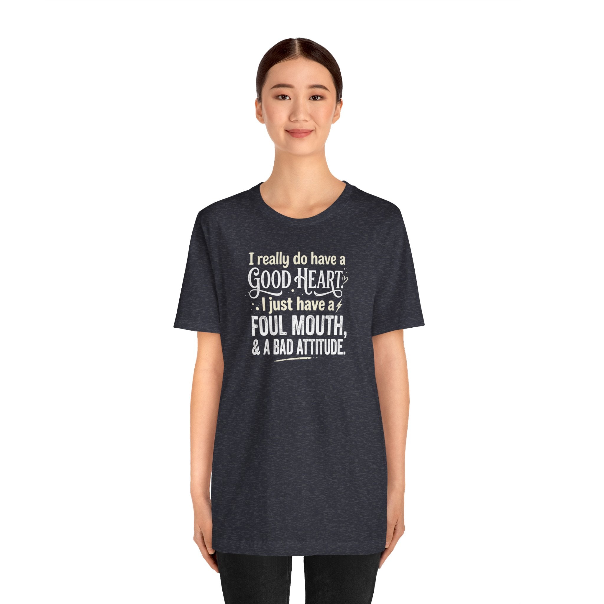 "Foul Mouth, Bad Attitude" T shirt | Funny Quote