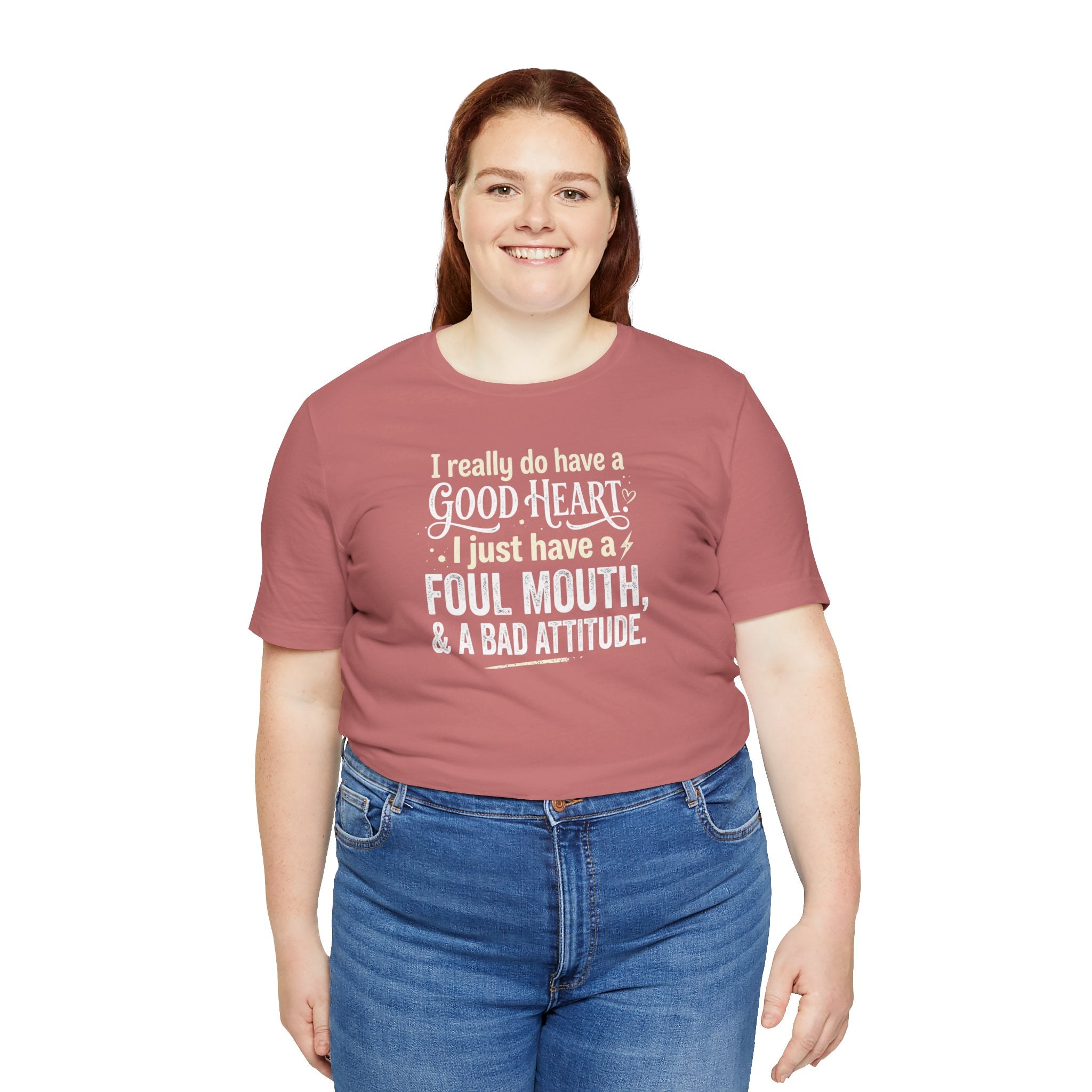 "Foul Mouth, Bad Attitude" T shirt | Funny Quote