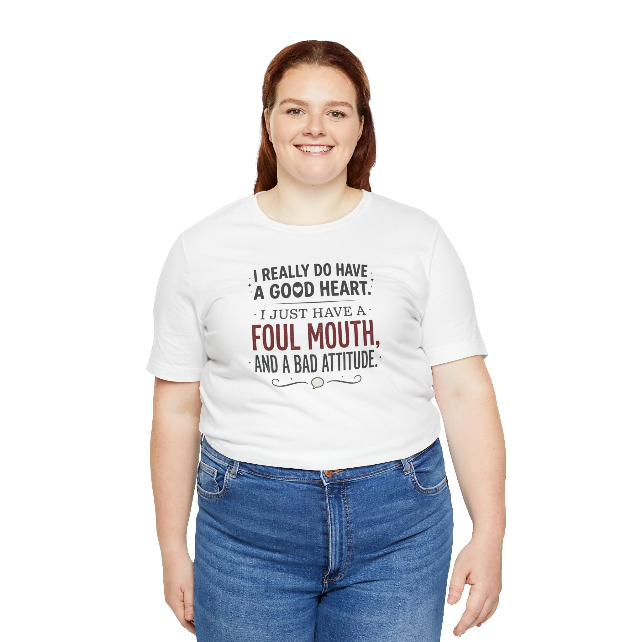 "Foul Mouth, Bad Attitude" T shirt | Funny Quote
