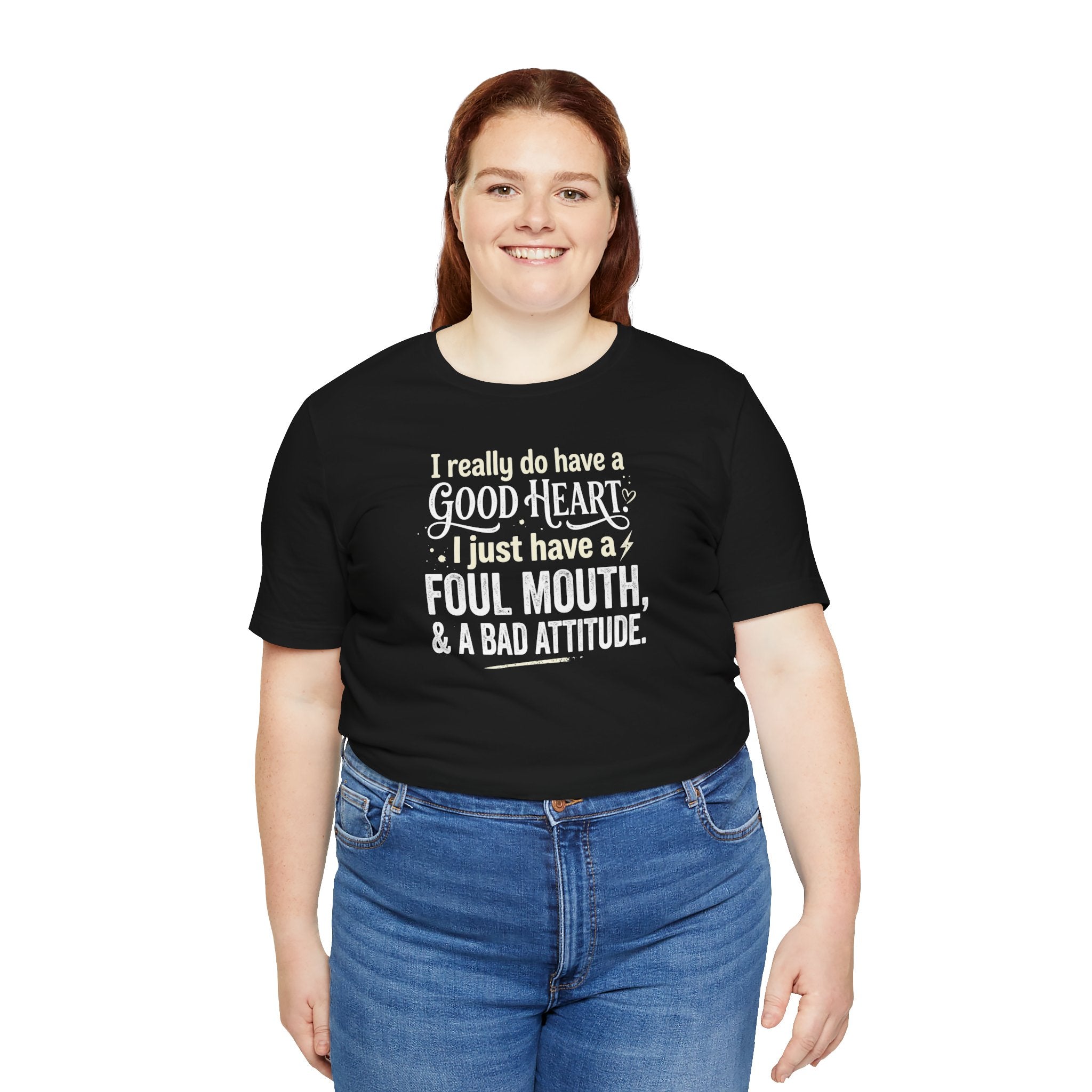 "Foul Mouth, Bad Attitude" T shirt | Funny Quote